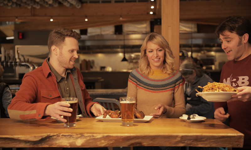 Dinner at Nonesuch Brewing; Photo credit: Knack Factory