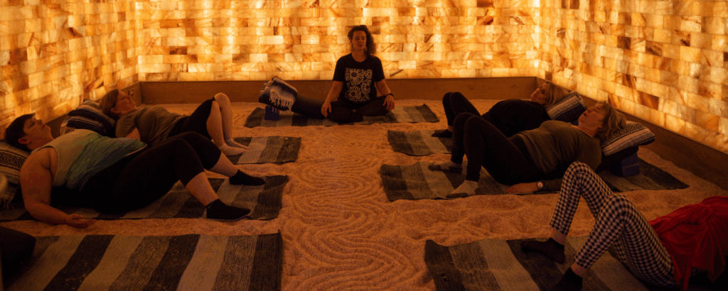 Salt Cave Yoga Ashley Flowers Yoga, Photo Credit: Capshore Photography